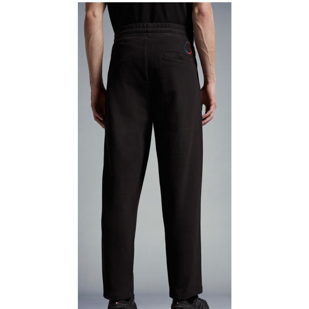 NWT Men's Moncler Black Red Stripe Track Pants M